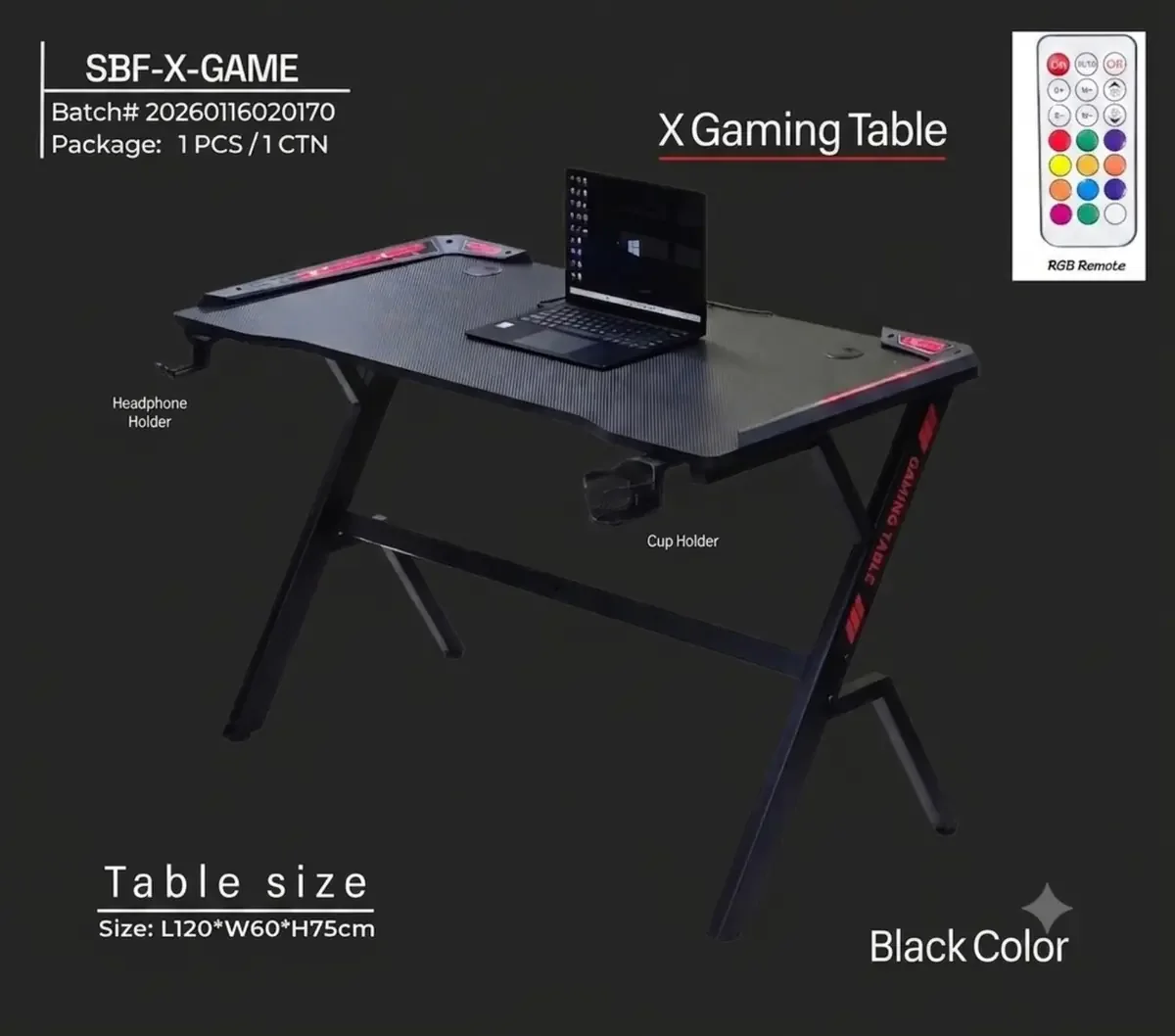 Table bureau gamer SBF-X-GAME